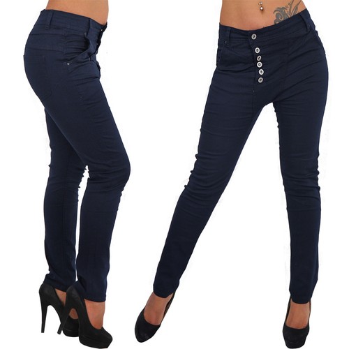 Jeans hose boyfriend knöpfe - jeans,