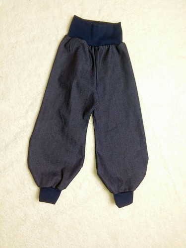 Pumphose schwarzer jeansstoff - pumphose,