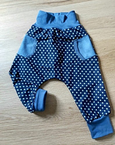 Blaue pumphose sterne - blaue, 3/4