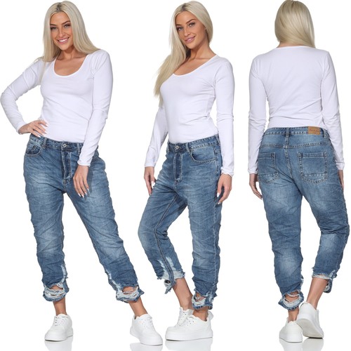 Damen baggy jeans mid - mid, rise